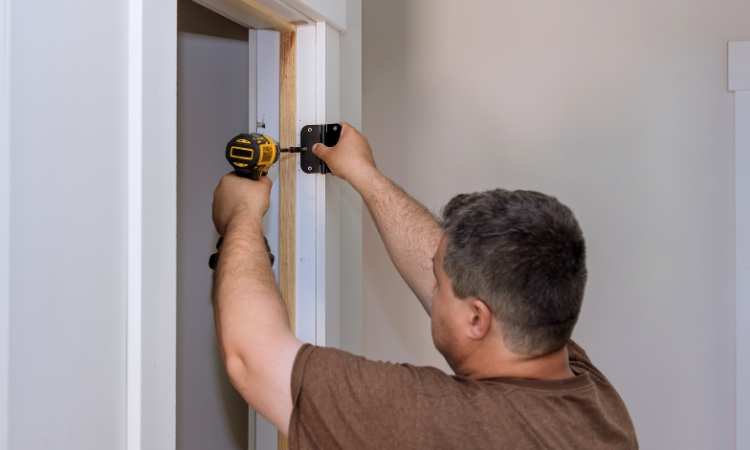 Replace door hinges