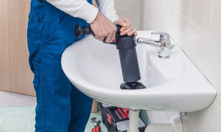 unclog a bathroom sink