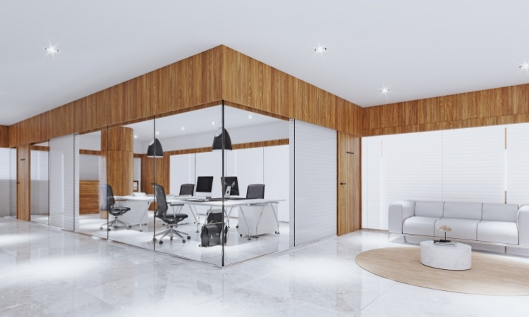 install a office partition wall