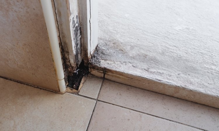 Repair a broken door frame