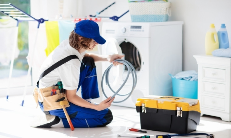 install a dryer machine