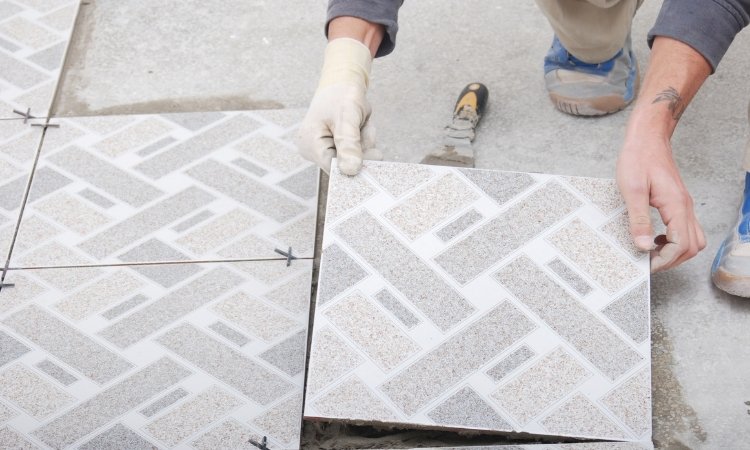 marble floor tiles installation